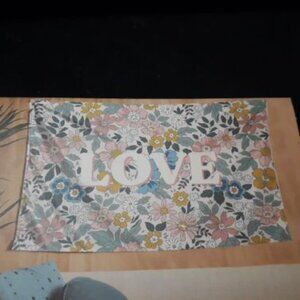 NEW!! UNUSED!! Urban Shop Printed Wall Decor Linen Style Tapestry "LOVE"
